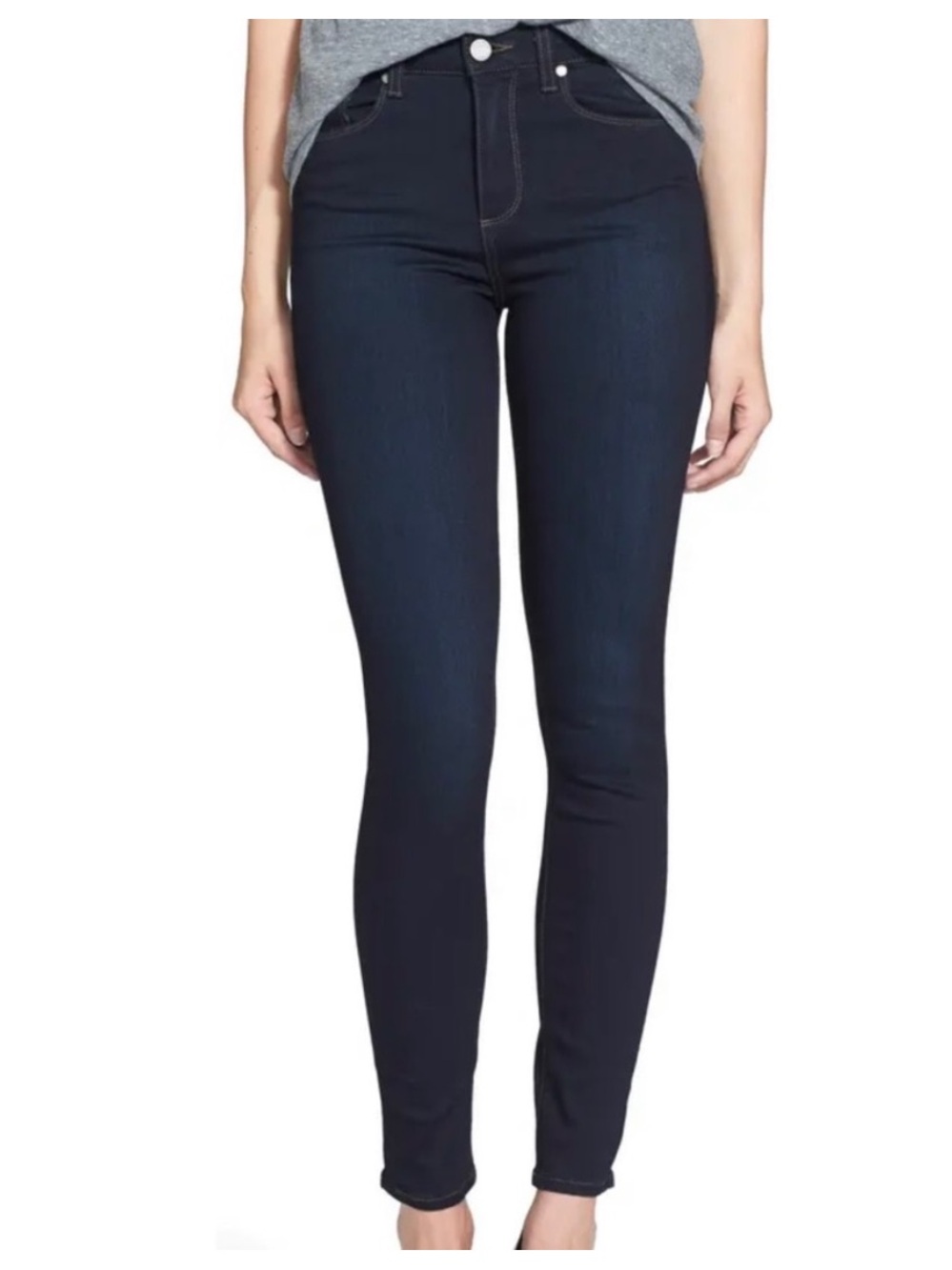 PAIGE HOXTON Ultra Skinny Jeans Tyra Dark Indigo Transcend Stretch Denim Sz 29